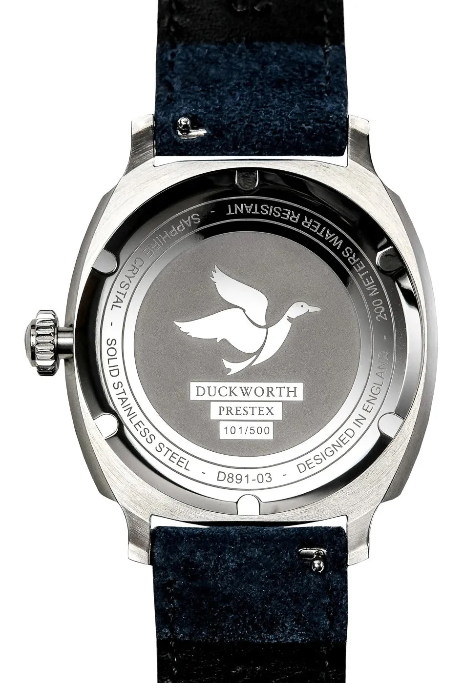 Duckworth Prestex Uhren Duckworth Prestex Verimatic Grün Rauch Vintage Braun Leder Armbanduhr