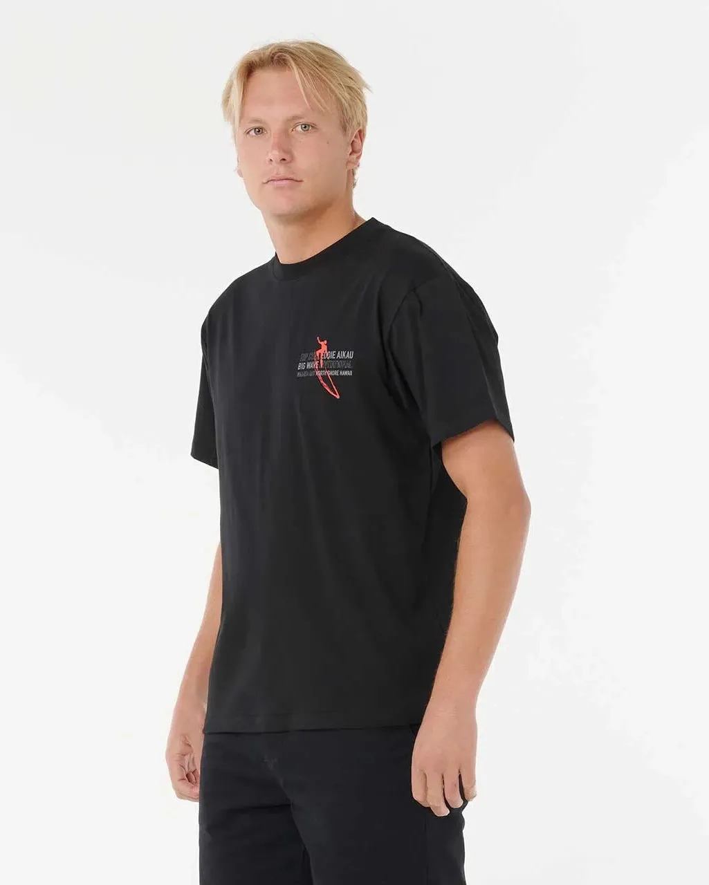 Eddie Would Go Retro T-Shirt in Schwarz