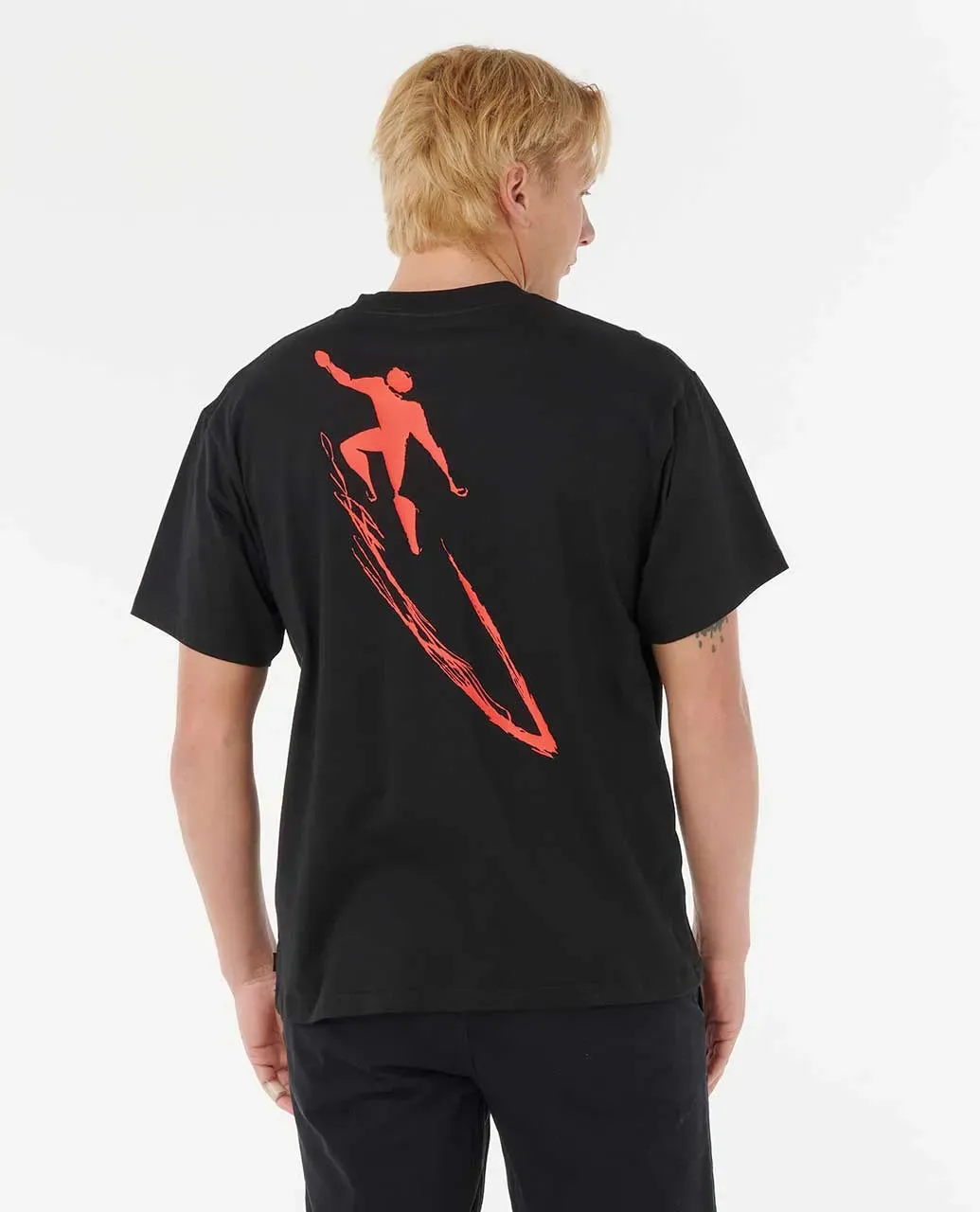 Eddie Would Go Retro T-Shirt in Schwarz