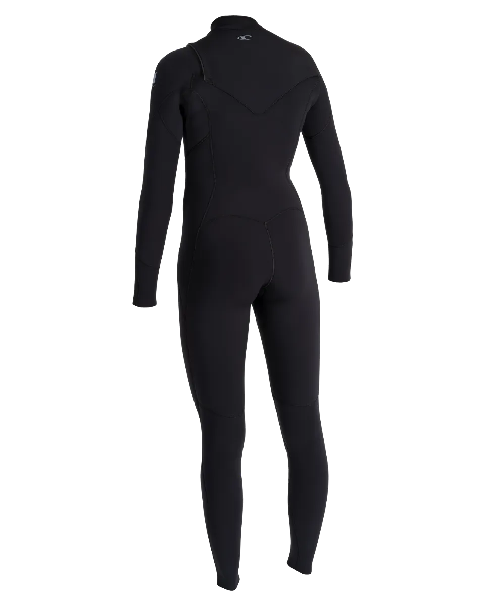Epic 3/2mm Brustreißverschluss-Neoprenanzug in Schwarz & Schwarz
