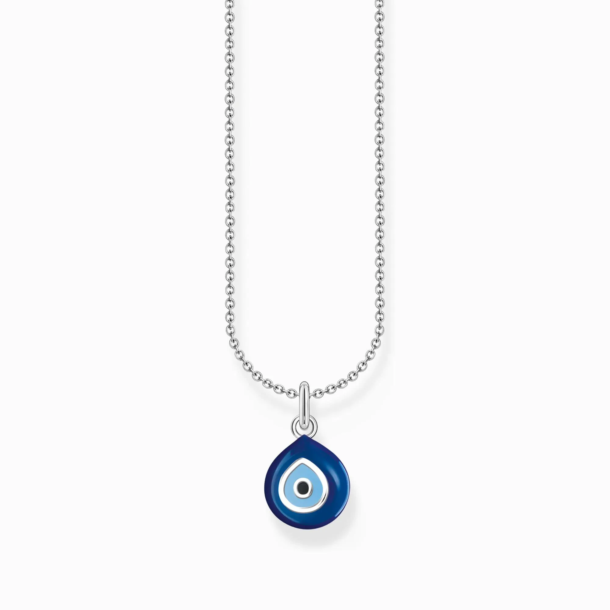 Essentials Sterling Silber Blau Emaille Nazar-Auge Halskette KE2218-007-1-L45V Thomas Sabo Halsketten