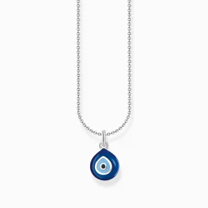 Essentials Sterling Silber Blau Emaille Nazar-Auge Halskette KE2218-007-1-L45V Thomas Sabo Halsketten