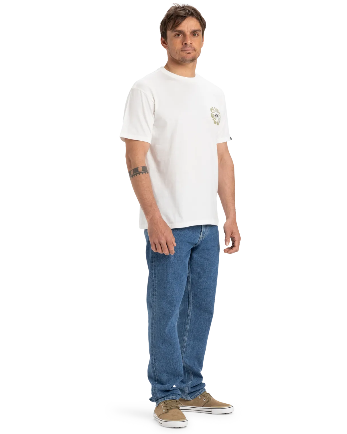 EVO Roads End T-Shirt in Schneeweiß