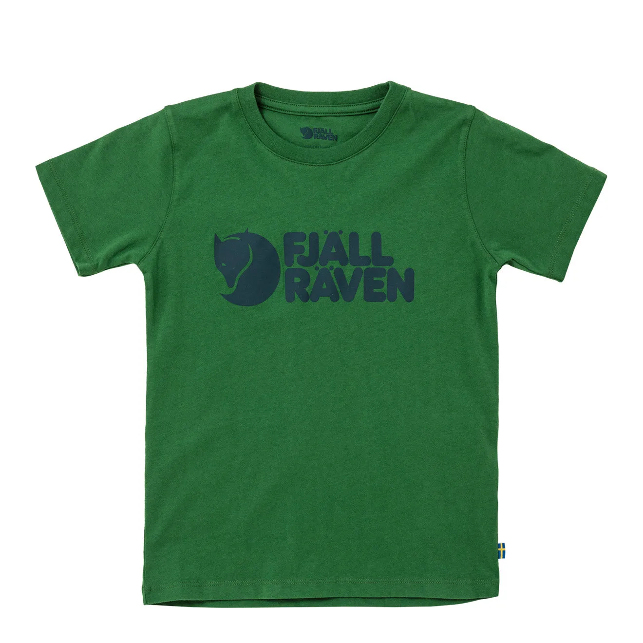Fjallraven Kinder Logo T-Shirt Palmen Grün