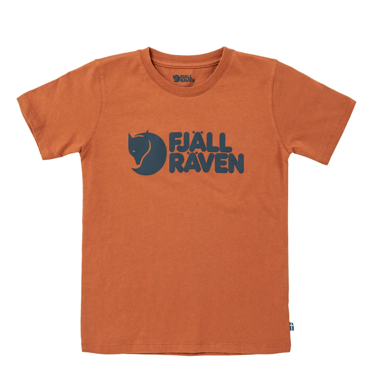 Fjallraven Kinder Logo T-Shirt Terrakotta Braun