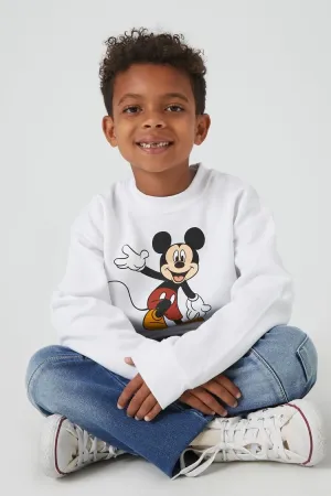 Forever 21 Kids Mickey Mouse Pullover (Mädchen   Jungen) Weiß/Mehrfarbig Forever 21