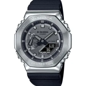 G-Shock Herrenuhren G-Shock GM2100-1A Metallgehäuse Silber 'CasiOak'