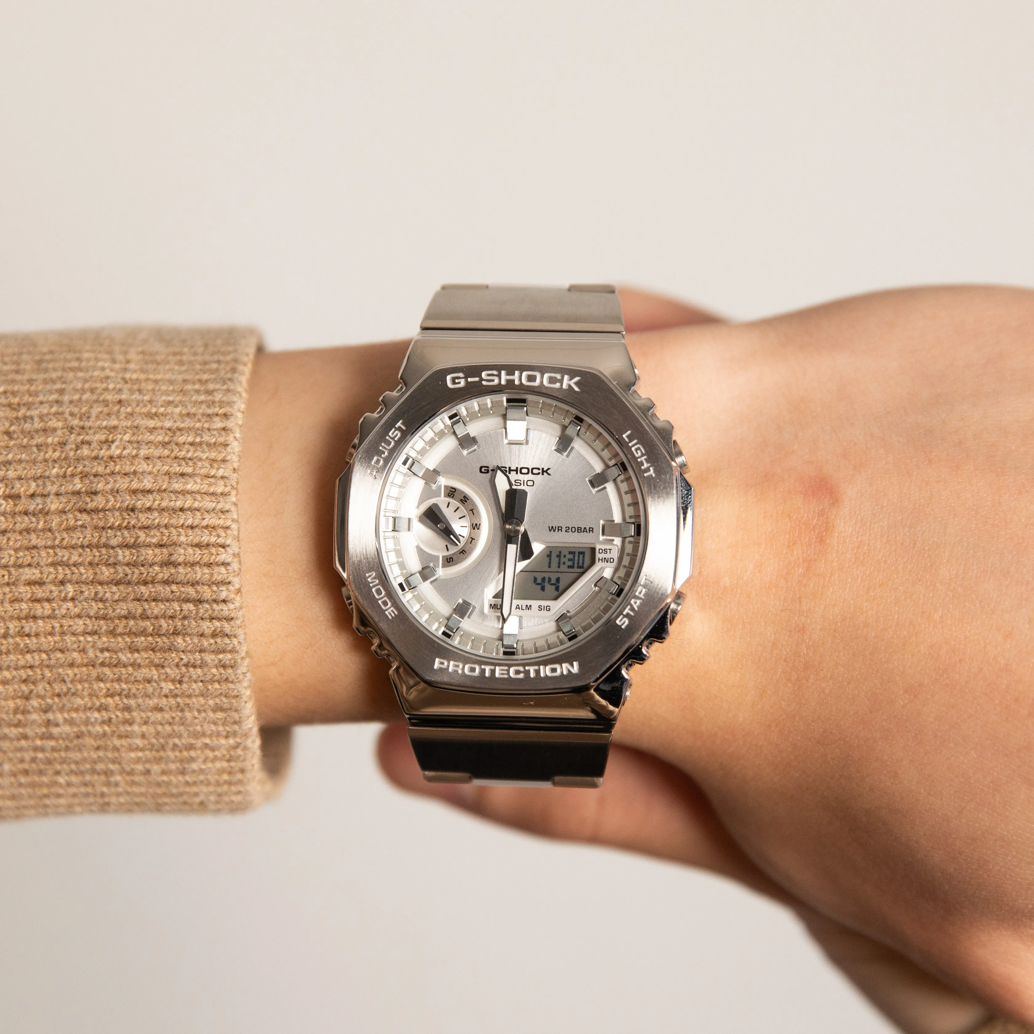 G-Shock Herrenuhren G-Shock GM2110D-7A G-Steel Metallgehäuse 'CasiOak'