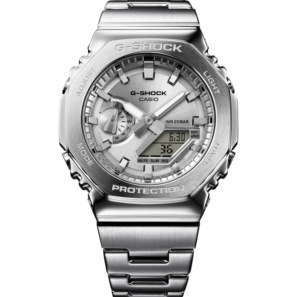 G-Shock Herrenuhren G-Shock GM2110D-7A G-Steel Metallgehäuse 'CasiOak'