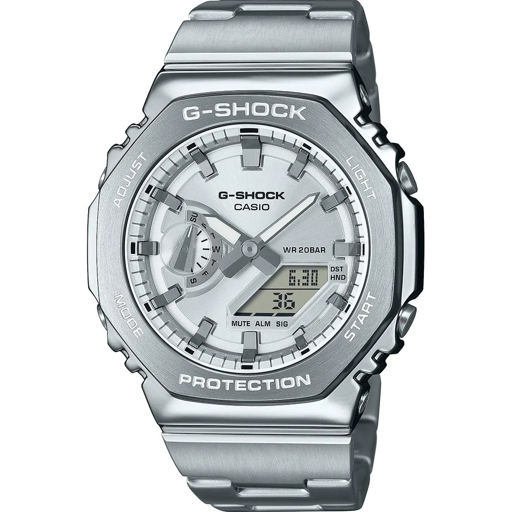 G-Shock Herrenuhren G-Shock GM2110D-7A G-Steel Metallgehäuse 'CasiOak'