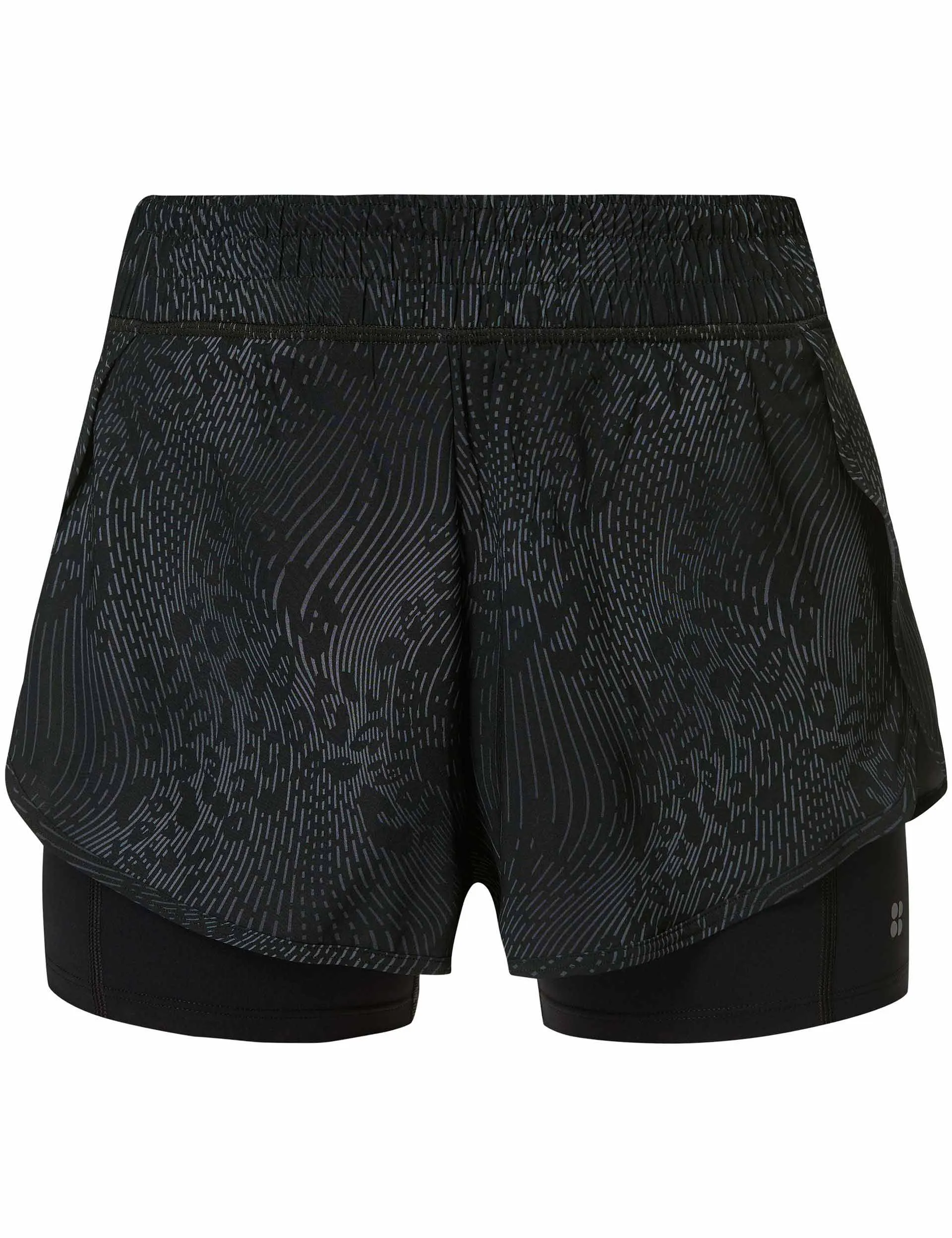 Get Set 2-in-1 Multi-Train Shorts - Grau Hybrid Leopardenmuster