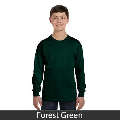 Gildan Bekleidung Gildan Jugend Schwerbaumwoll-Langarm-T-Shirt