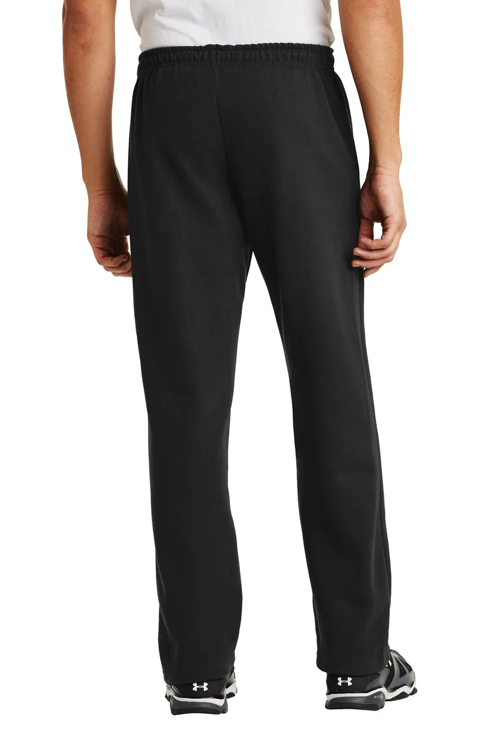 Gildan Herren Heavy Blend Sweatpants mit offenem Saum - Schwarz
