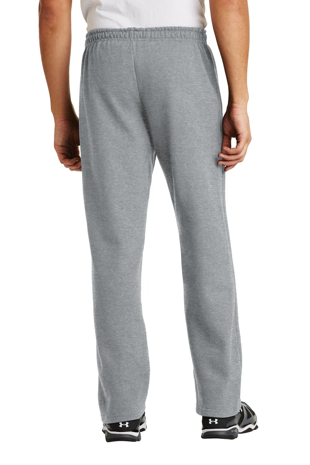 Gildan Herren Heavy Blend Sweatpants mit offenem Saum - Sportgrau