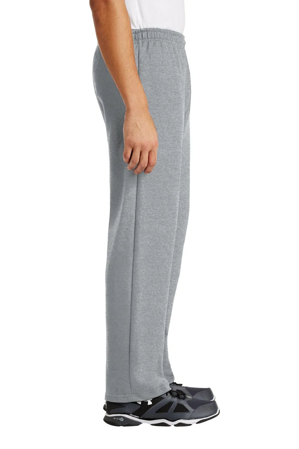 Gildan Herren Heavy Blend Sweatpants mit offenem Saum - Sportgrau
