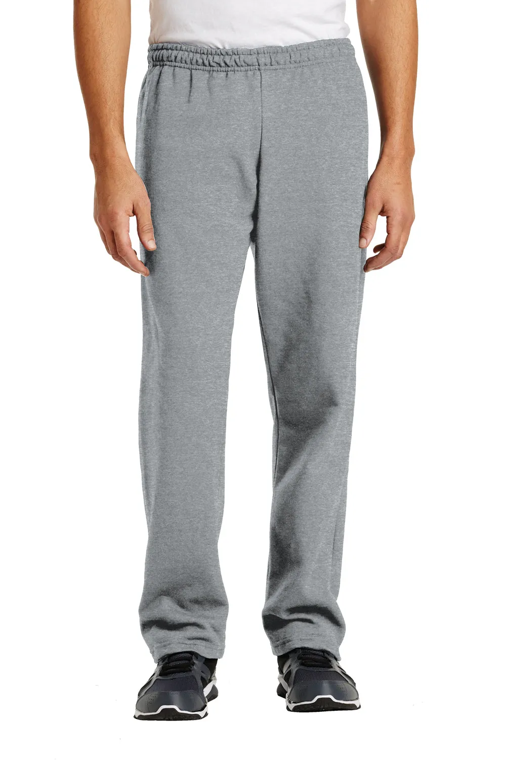 Gildan Herren Heavy Blend Sweatpants mit offenem Saum - Sportgrau