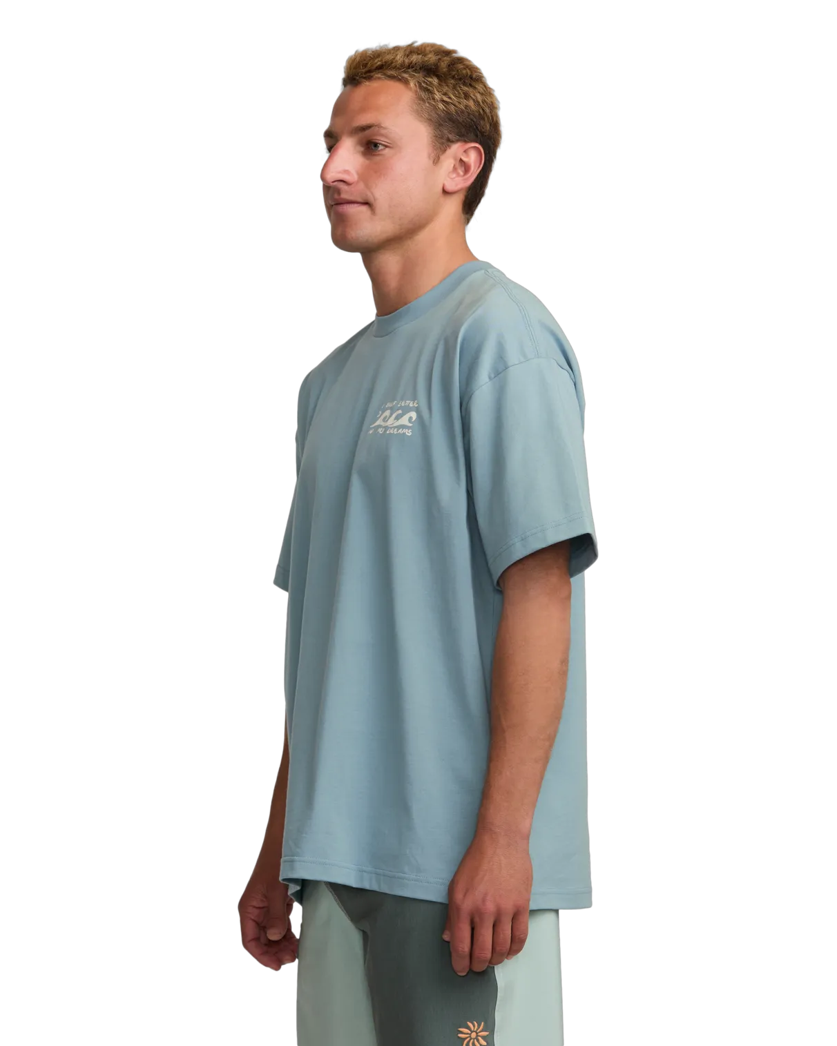 Ich surfe besser in meinen Träumen T-Shirt in gewaschenem Blau