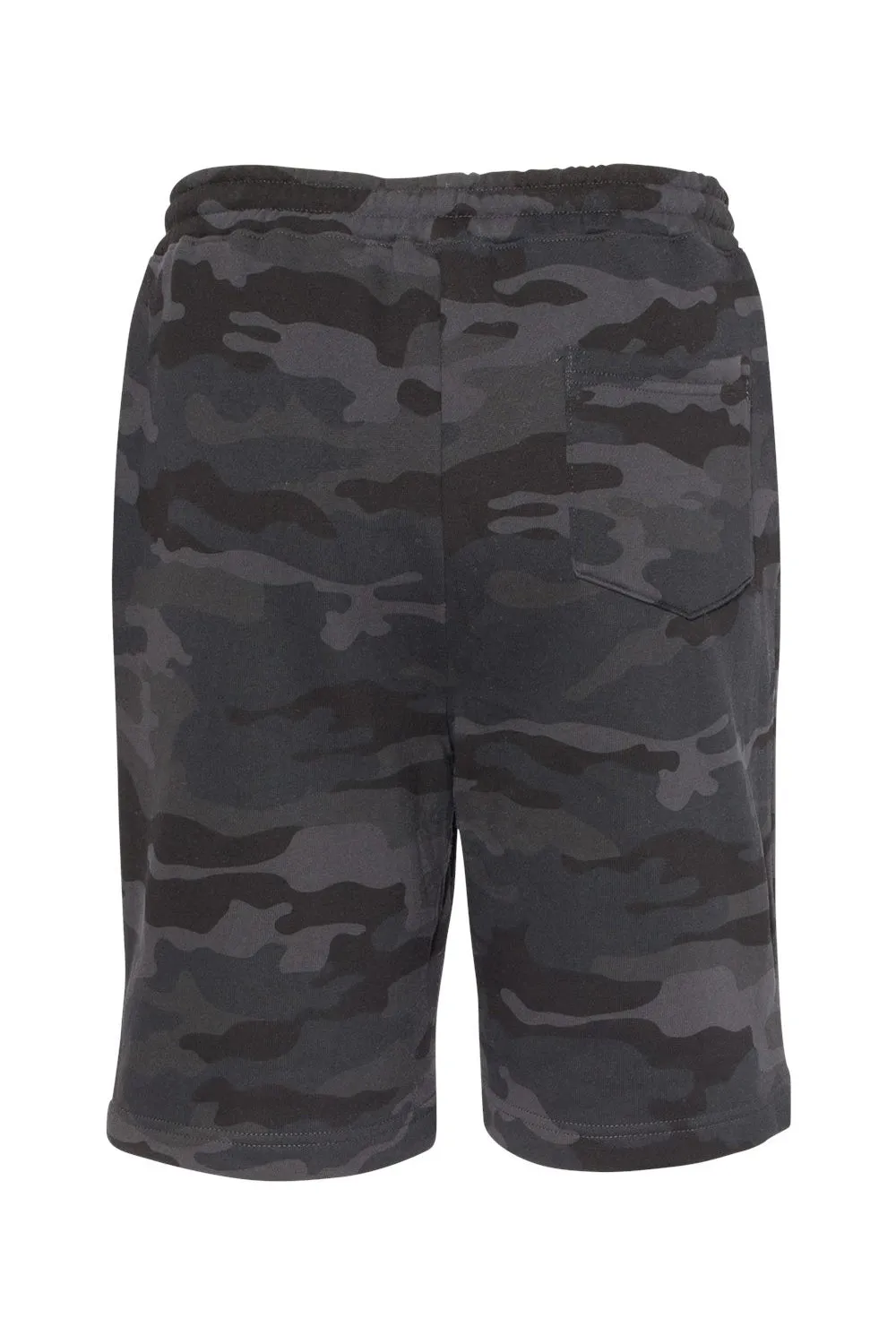 Independent Trading Company Herren Fleece Shorts mit Taschen - Schwarz Camo
