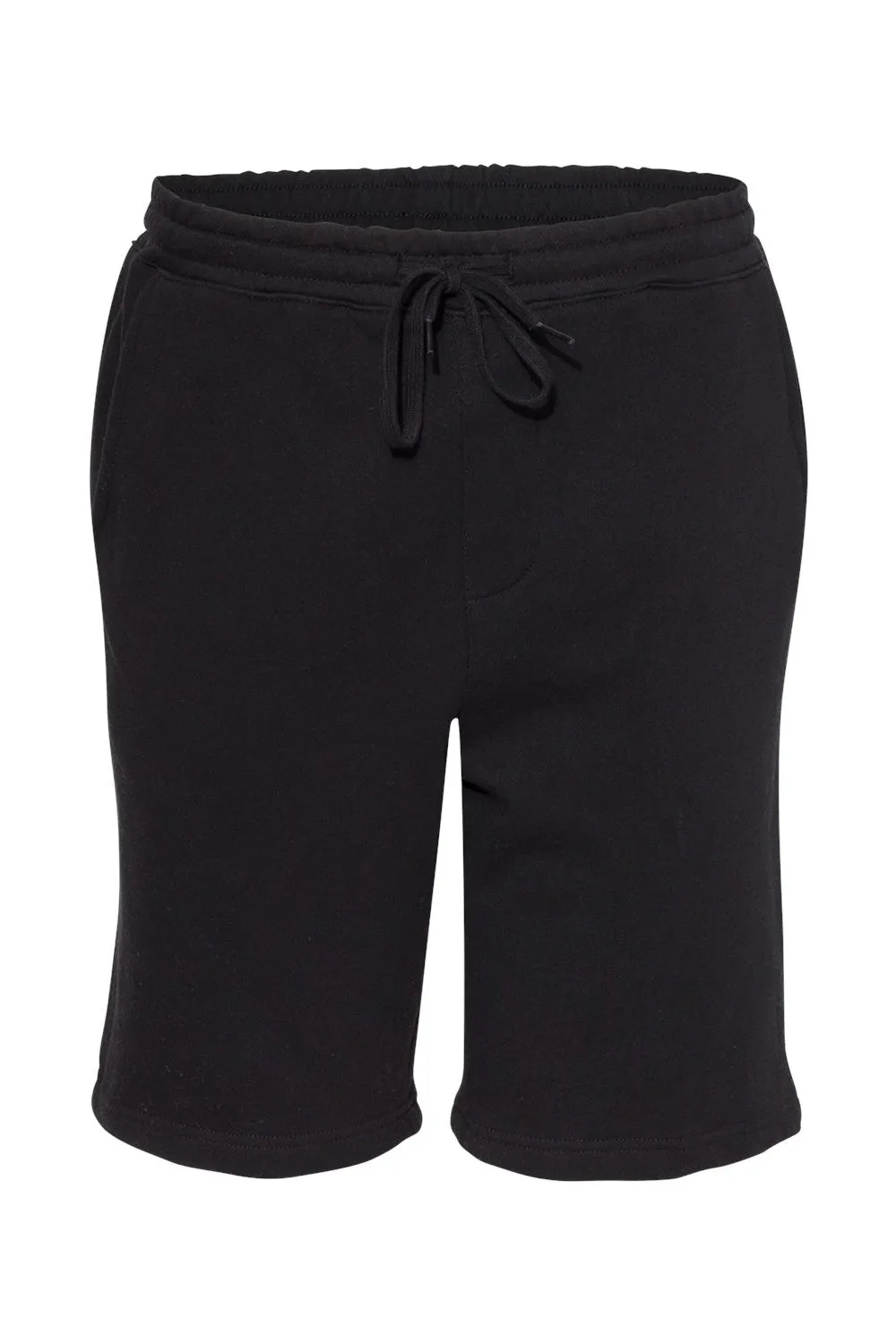 Independent Trading Company Herren Fleece Shorts mit Taschen - Schwarz
