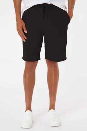 Independent Trading Company Herren Fleece Shorts mit Taschen - Schwarz