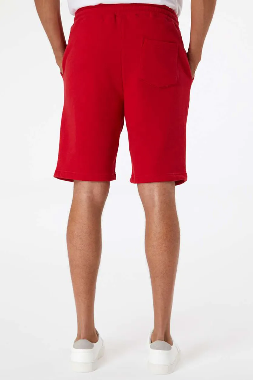 Independent Trading Company Herren Fleece Shorts mit Taschen - Rot