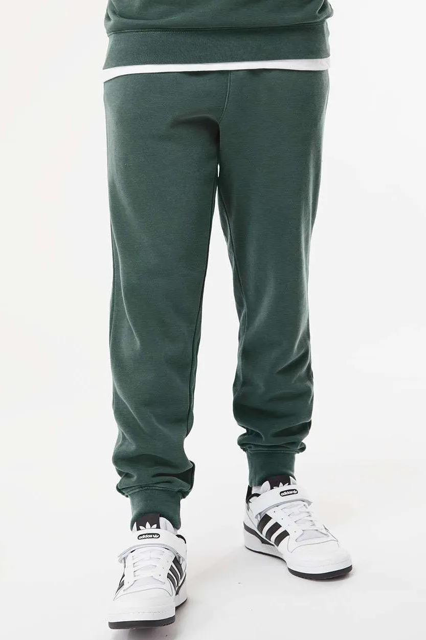 Independent Trading Company Herren Pigmentgefärbte Fleece-Jogginghosen mit Taschen - Alpengrün