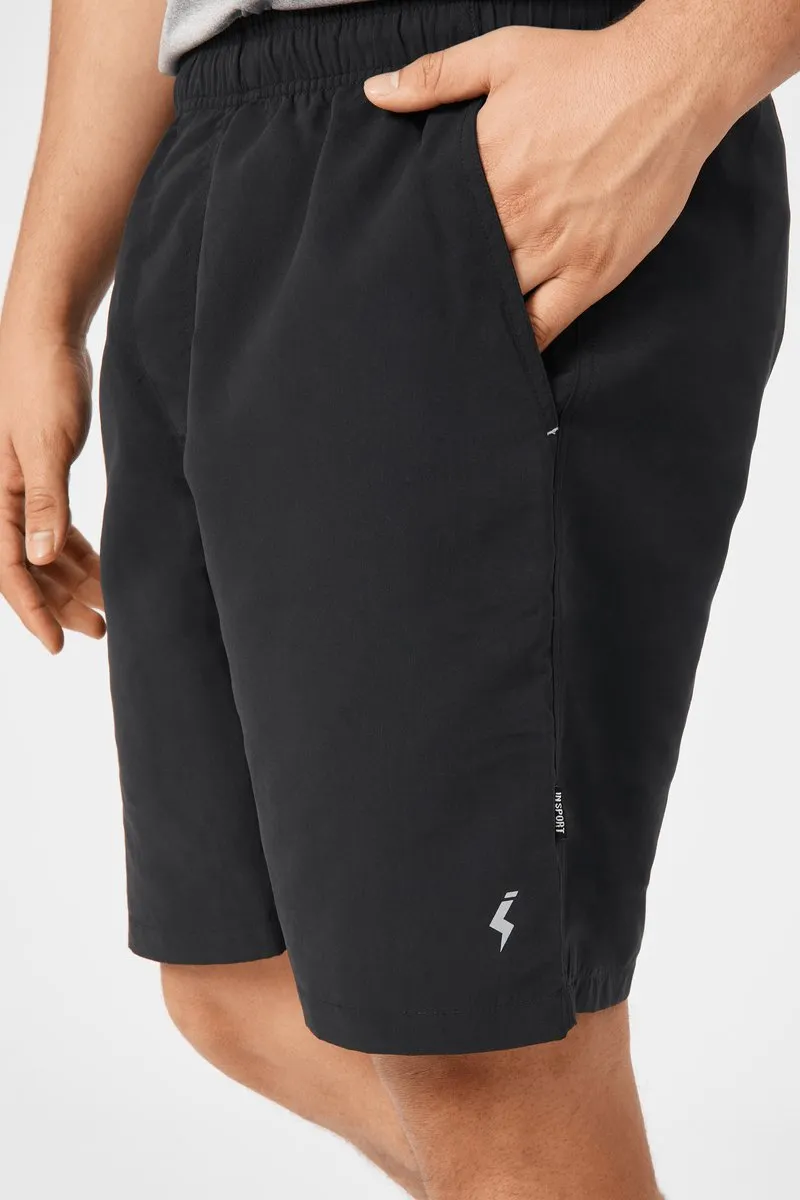 INSPORT HERREN MIAMI SCHWARZE LAUFSHORTS