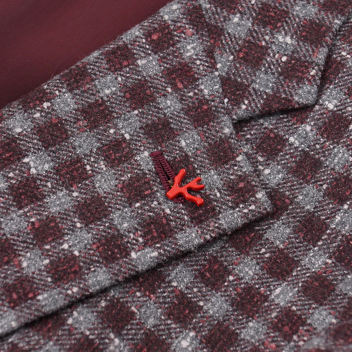 Isaia Extra-Schlanke Donegal-Woll-Sportjacke Kleidung_Isaia