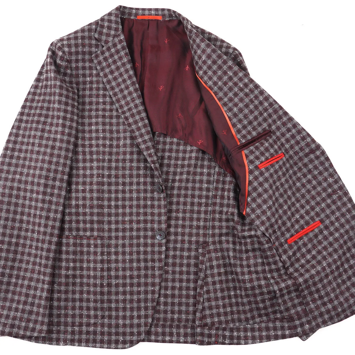Isaia Extra-Schlanke Donegal-Woll-Sportjacke Kleidung_Isaia