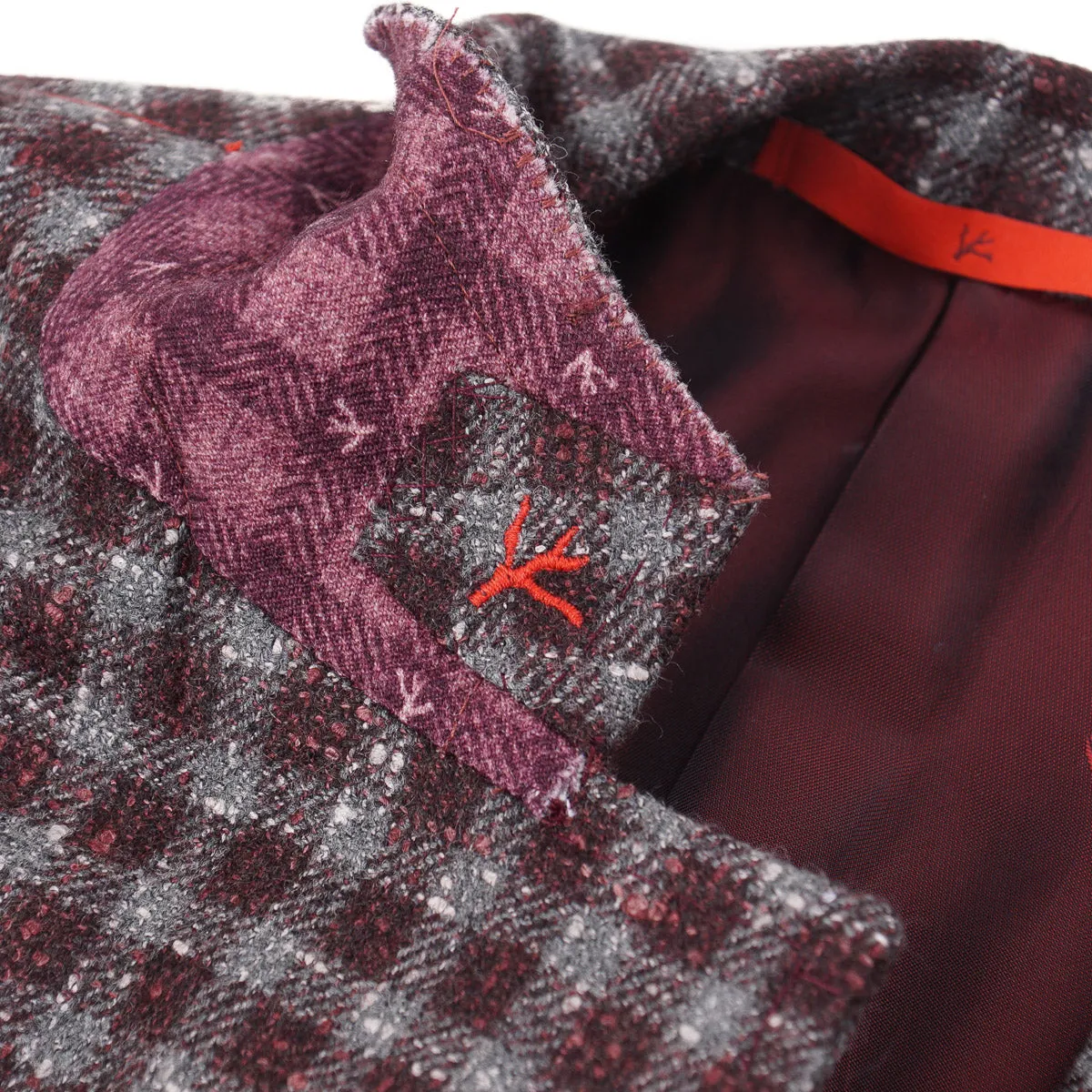 Isaia Extra-Schlanke Donegal-Woll-Sportjacke Kleidung_Isaia