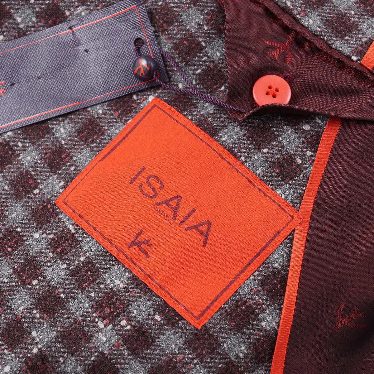 Isaia Extra-Schlanke Donegal-Woll-Sportjacke Kleidung_Isaia
