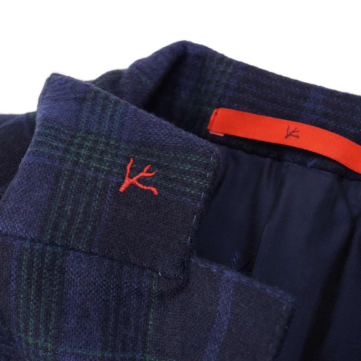 Isaia Flanell Wolle-Kaschmir Sportmantel Bekleidung_Isaia