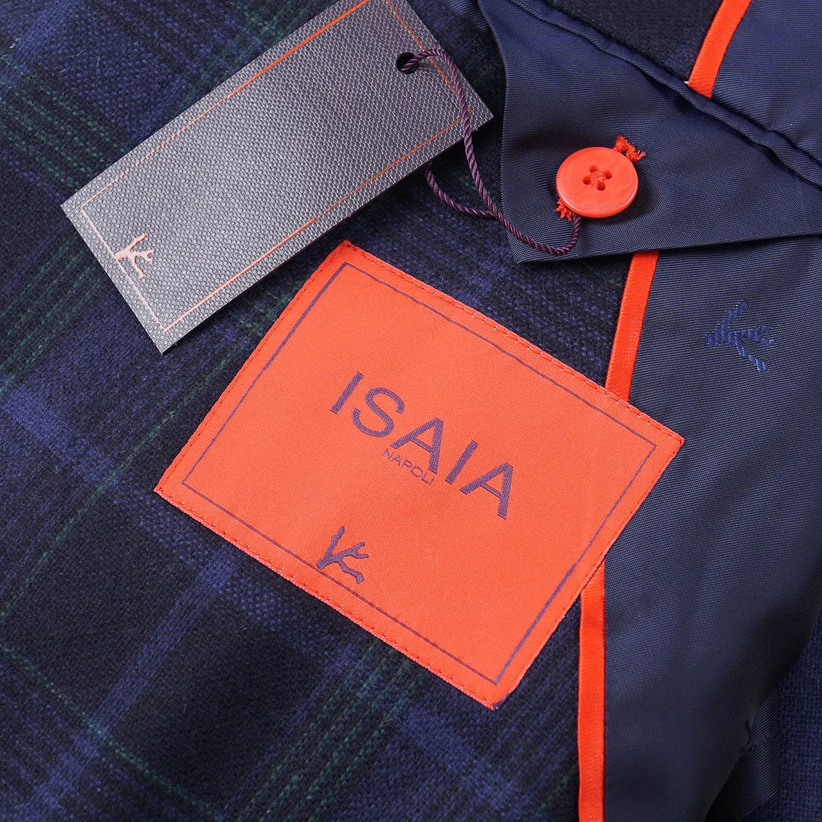 Isaia Flanell Wolle-Kaschmir Sportmantel Bekleidung_Isaia