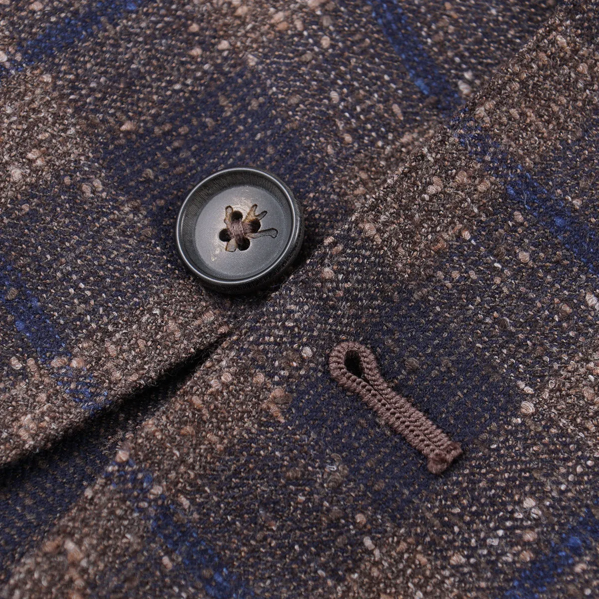 Isaia Mélange Woll-Seide-Leinen Sportmantel Kleidung_Isaia