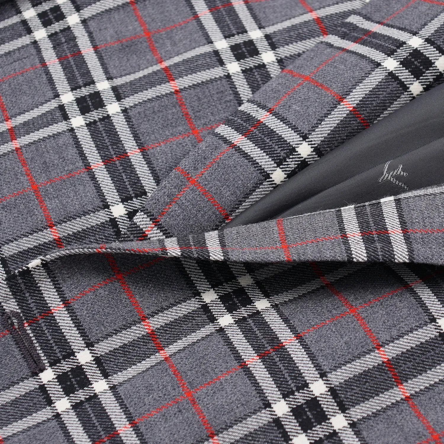Isaia Slim-Fit Karo-Woll-Sportmantel Kleidung_Isaia