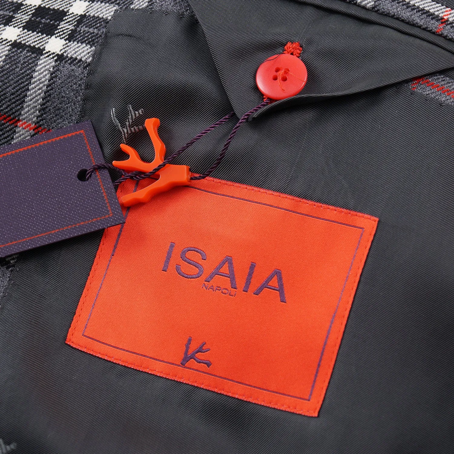 Isaia Slim-Fit Karo-Woll-Sportmantel Kleidung_Isaia