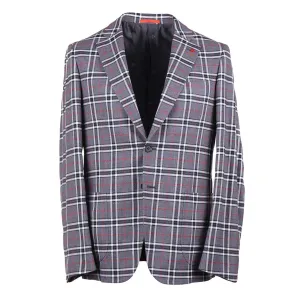 Isaia Slim-Fit Plaid Wool Sport Coat Clothing_Isaia