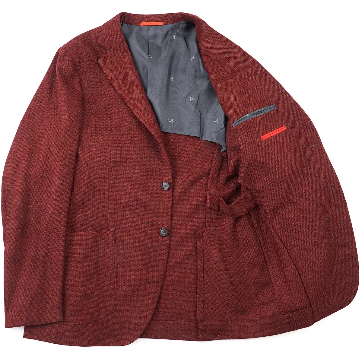 Isaia Slim-Fit Woll-Seide Sportmantel Kleidung_Isaia