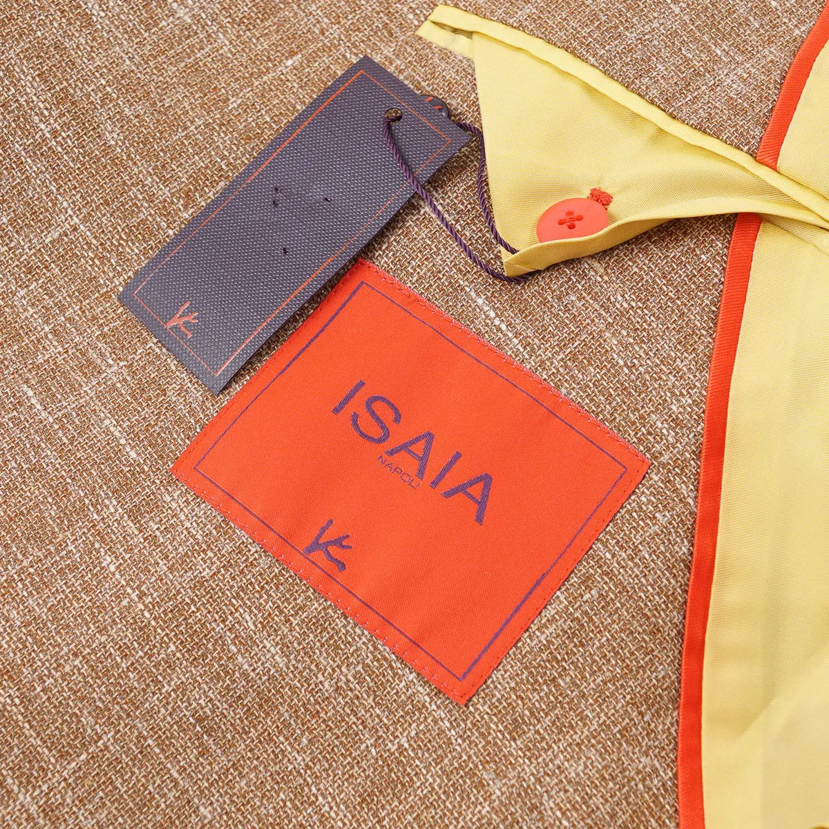 Isaia Slim Woll-Leinen-Seide Sportmantel Kleidung_Isaia