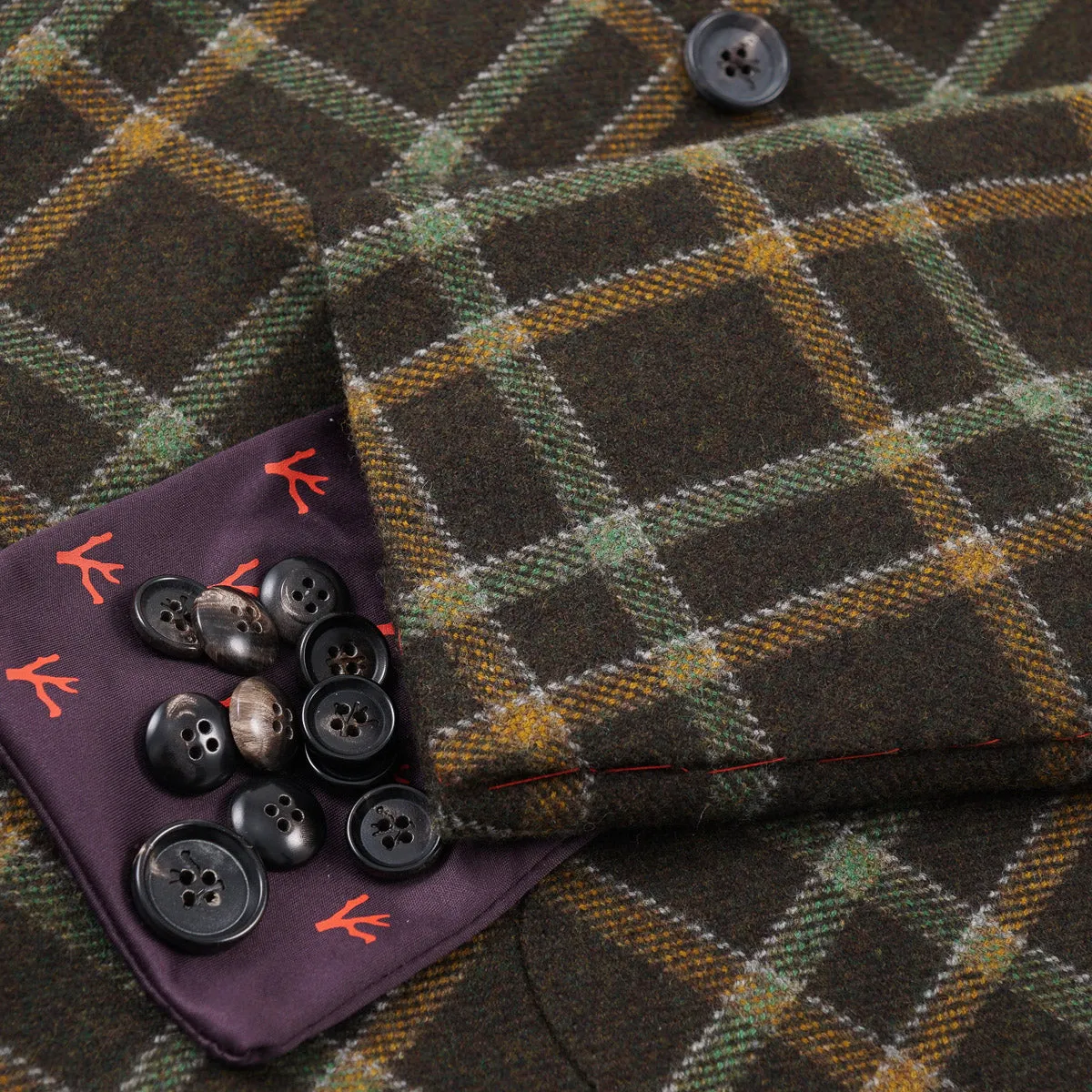 Isaia Soft Flannel Woll Sportmantel Kleidung_Isaia