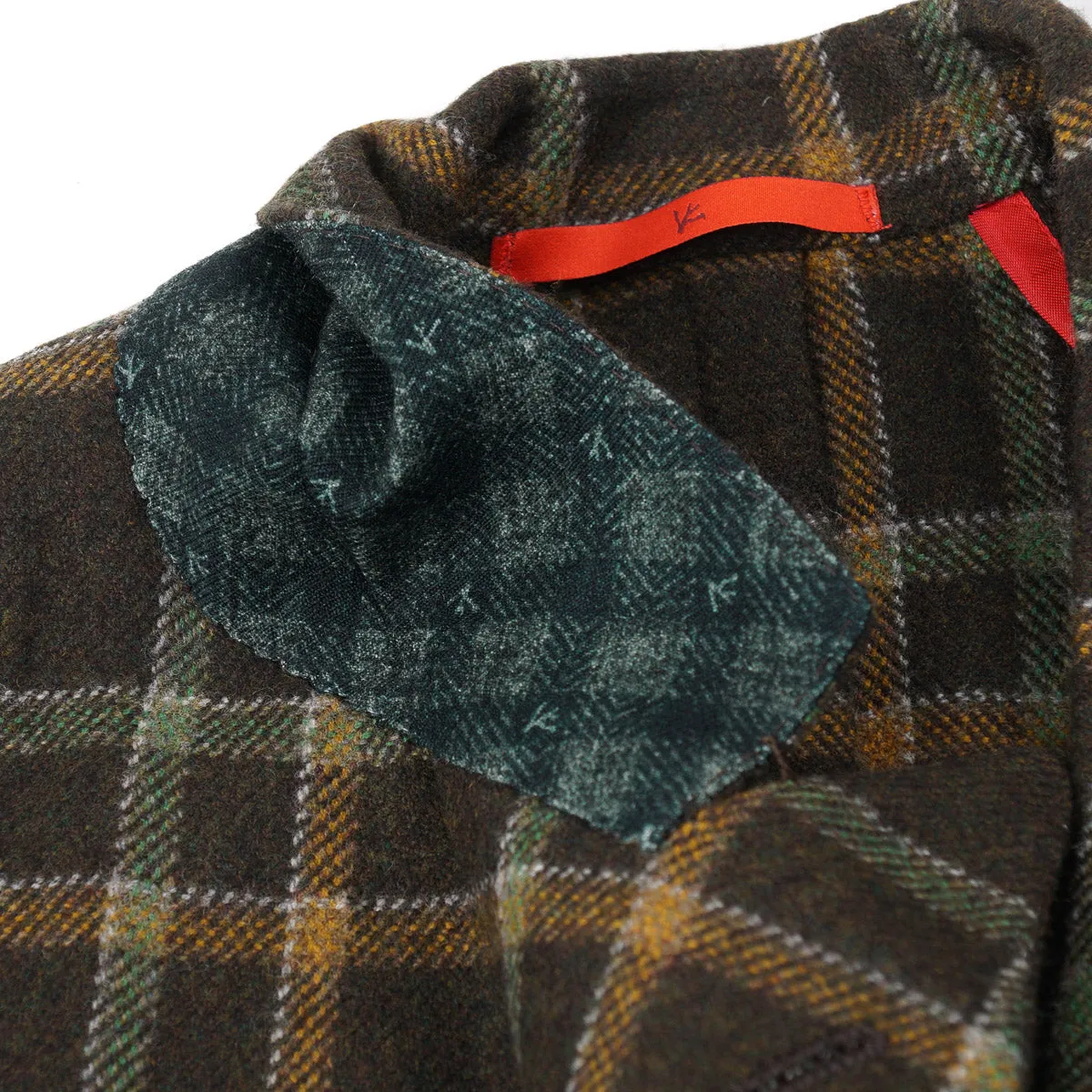 Isaia Soft Flannel Woll Sportmantel Kleidung_Isaia