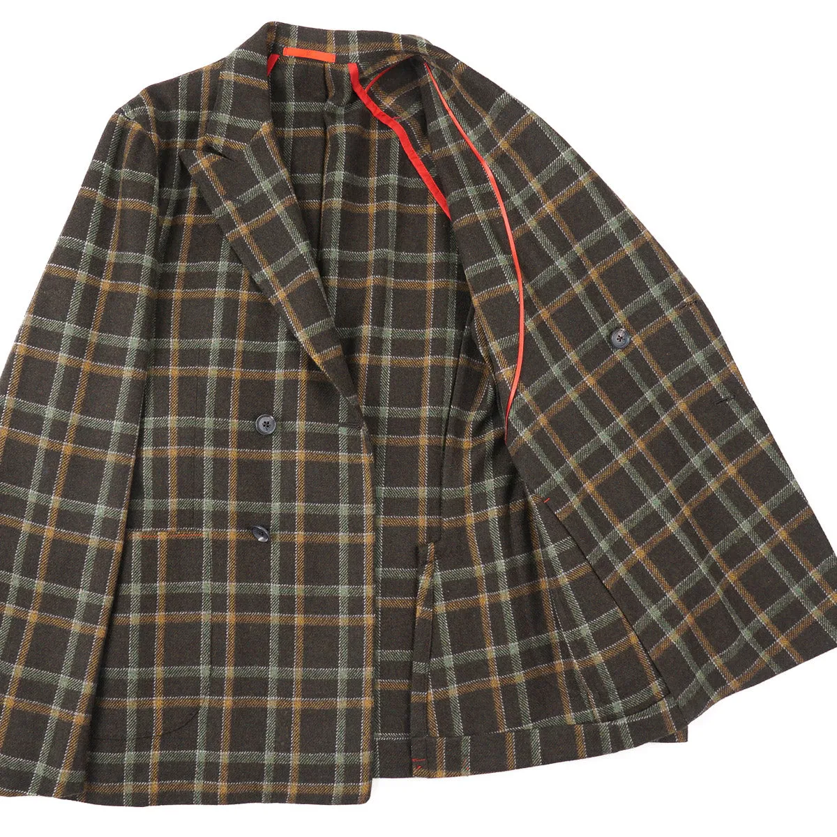 Isaia Soft Flannel Woll Sportmantel Kleidung_Isaia