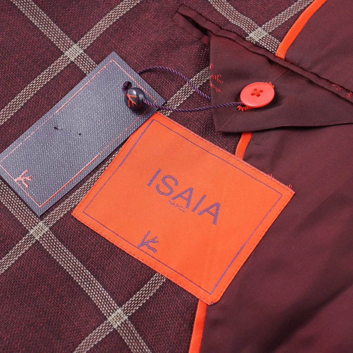 Isaia Trim-Fit 140s Woll-Sportmantel Kleidung_Isaia