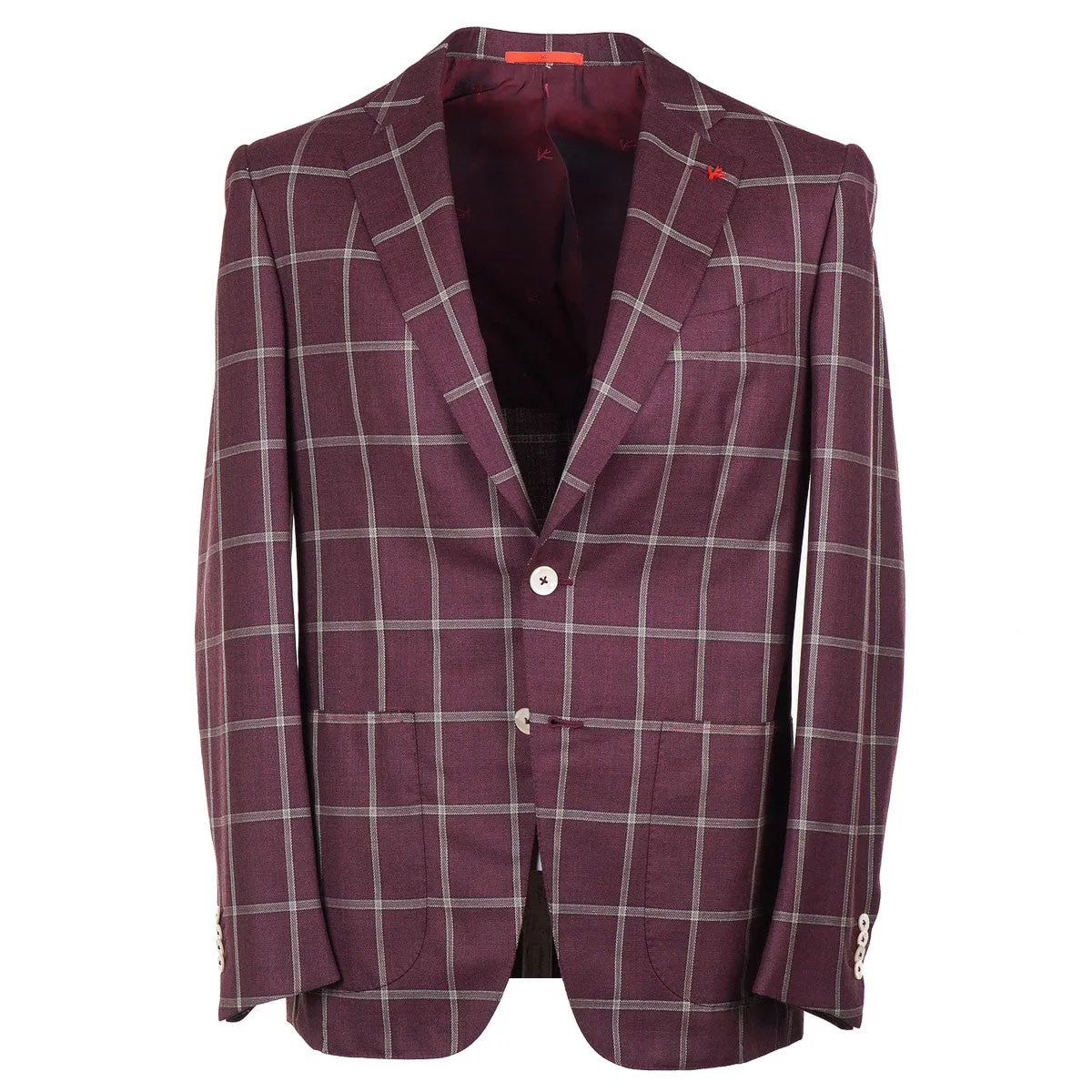 Isaia Trim-Fit 140s Woll-Sportmantel Kleidung_Isaia
