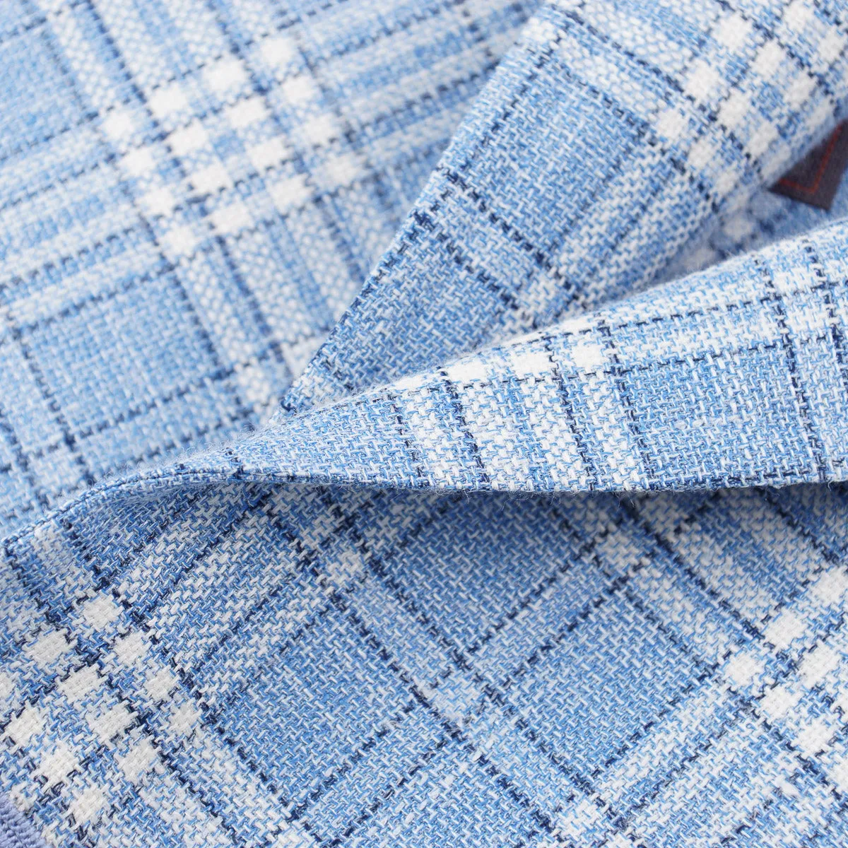 Isaia Woll-Seide-Leinen Sportmantel Bekleidung_Isaia