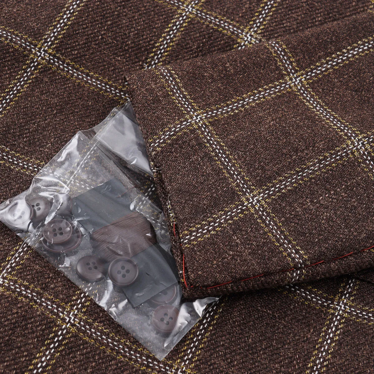 Isaia Woven Woll-Seide-Leinen Sportmantel Kleidung_Isaia