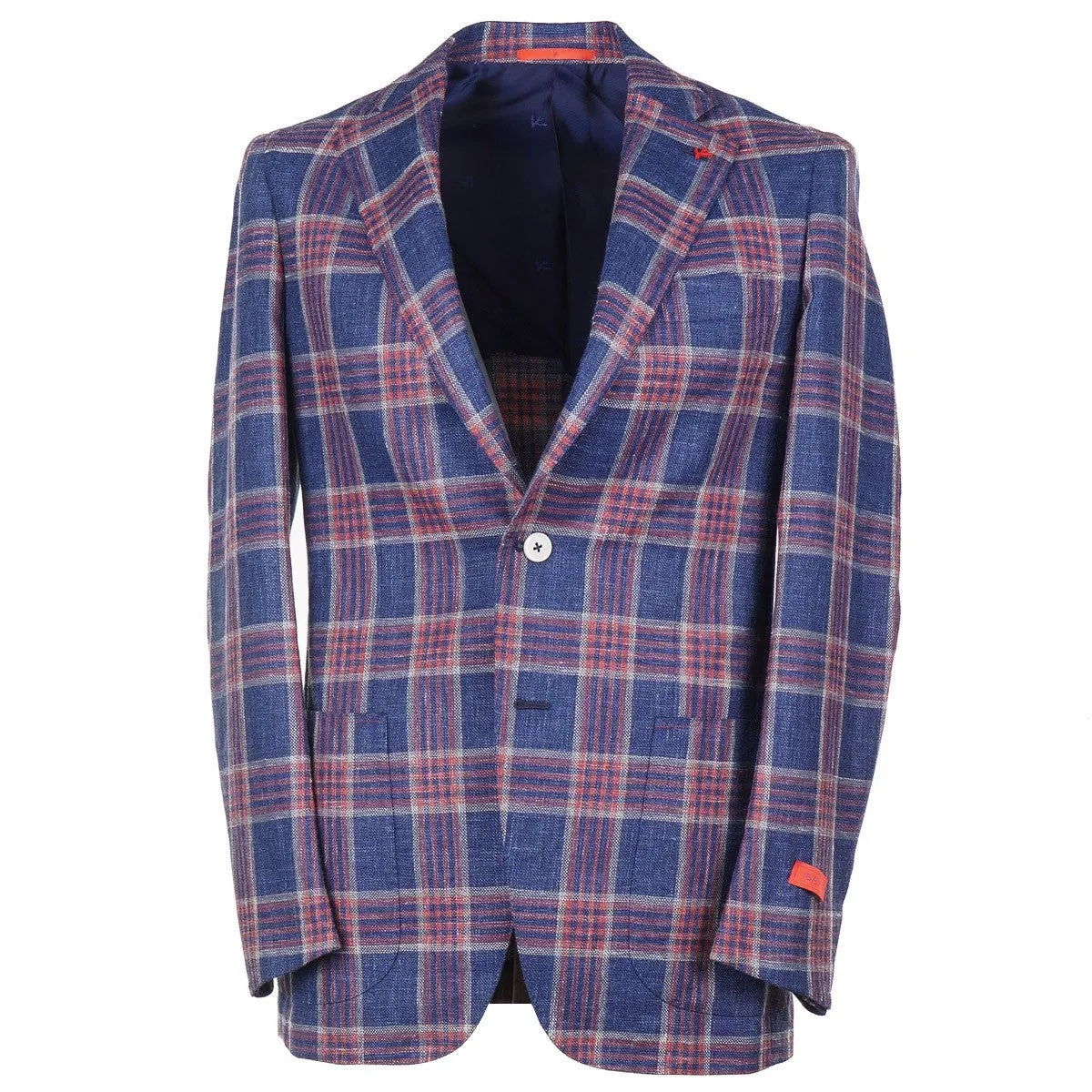 Isaia Woven Woll-Seide-Leinen Sportmantel Kleidung_Isaia