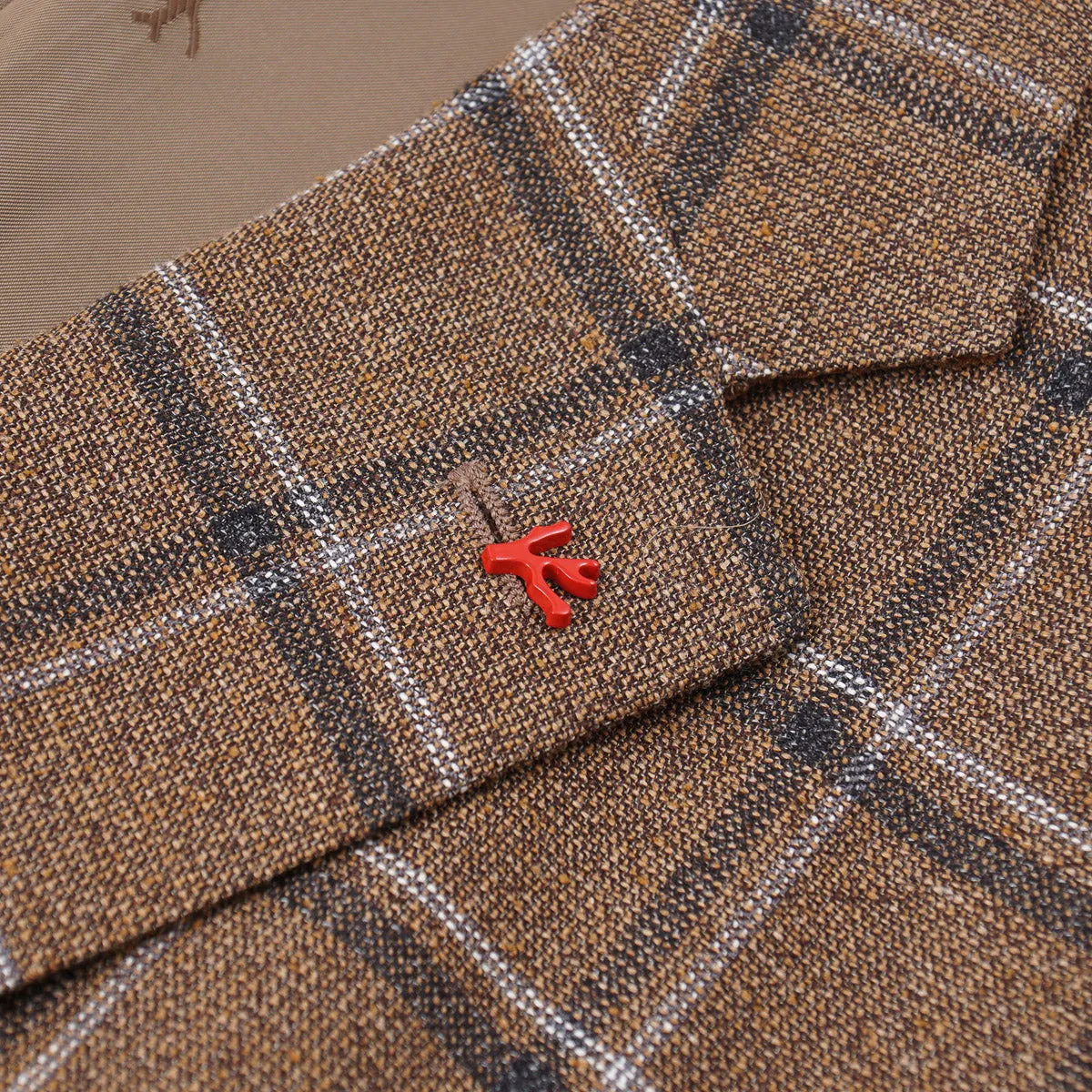 Isaia Woven Woll-Seide-Leinen Sportmantel Kleidung_Isaia
