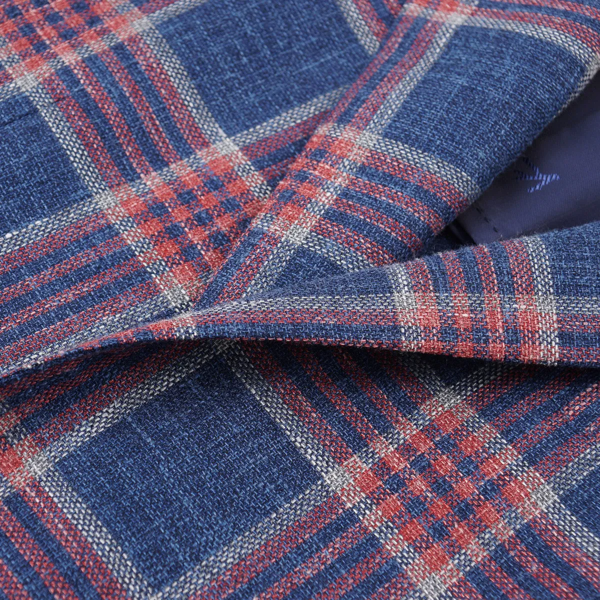 Isaia Woven Woll-Seide-Leinen Sportmantel Kleidung_Isaia