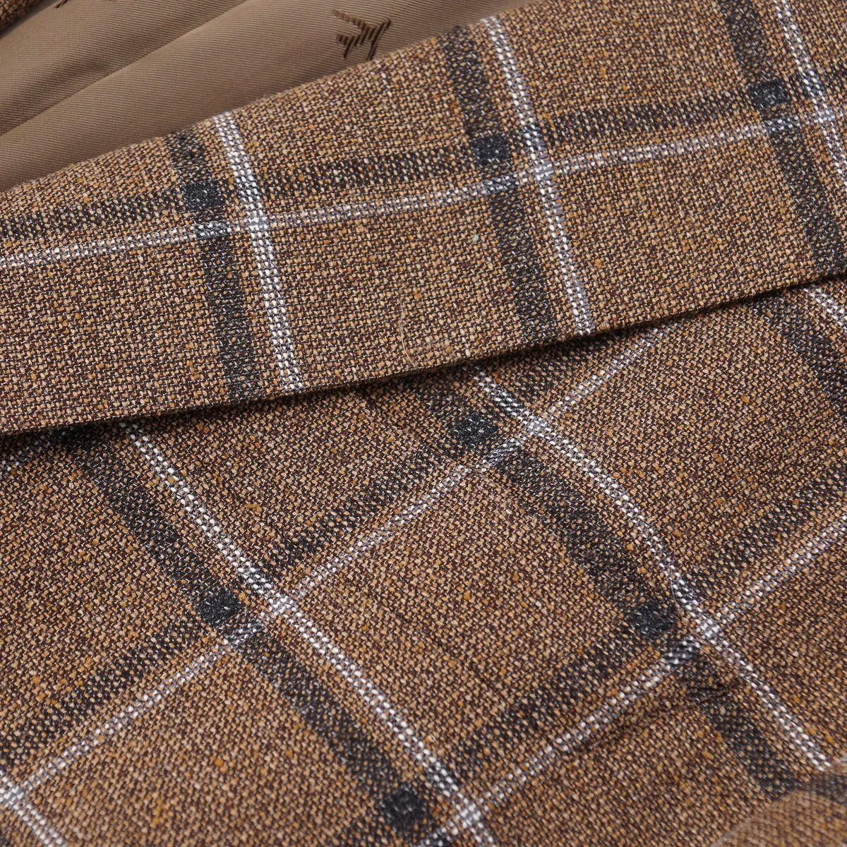 Isaia Woven Woll-Seide-Leinen Sportmantel Kleidung_Isaia